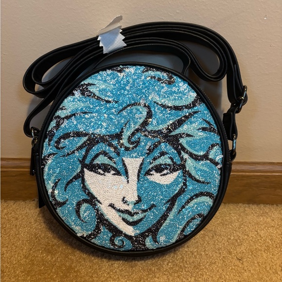 Buckle-Down Handbags - Disney Haunted Mansion Madame Leota Buckle Down Round Crossbody Sequin Purse
